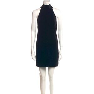 Cinq a Sept black mock neck mini dress (S)